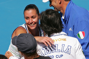 Top-seeded Pennetta opens with win in Palermo